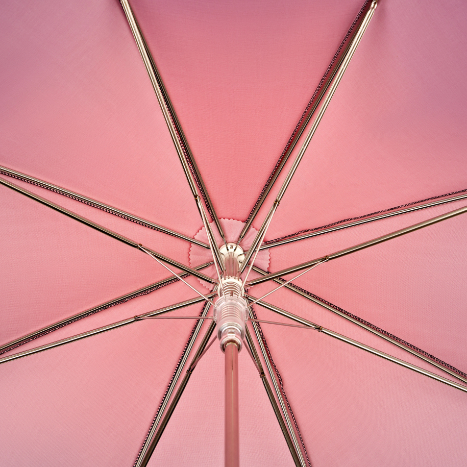 Зонт-трость женский с кожаной гладкой ручкой – 2