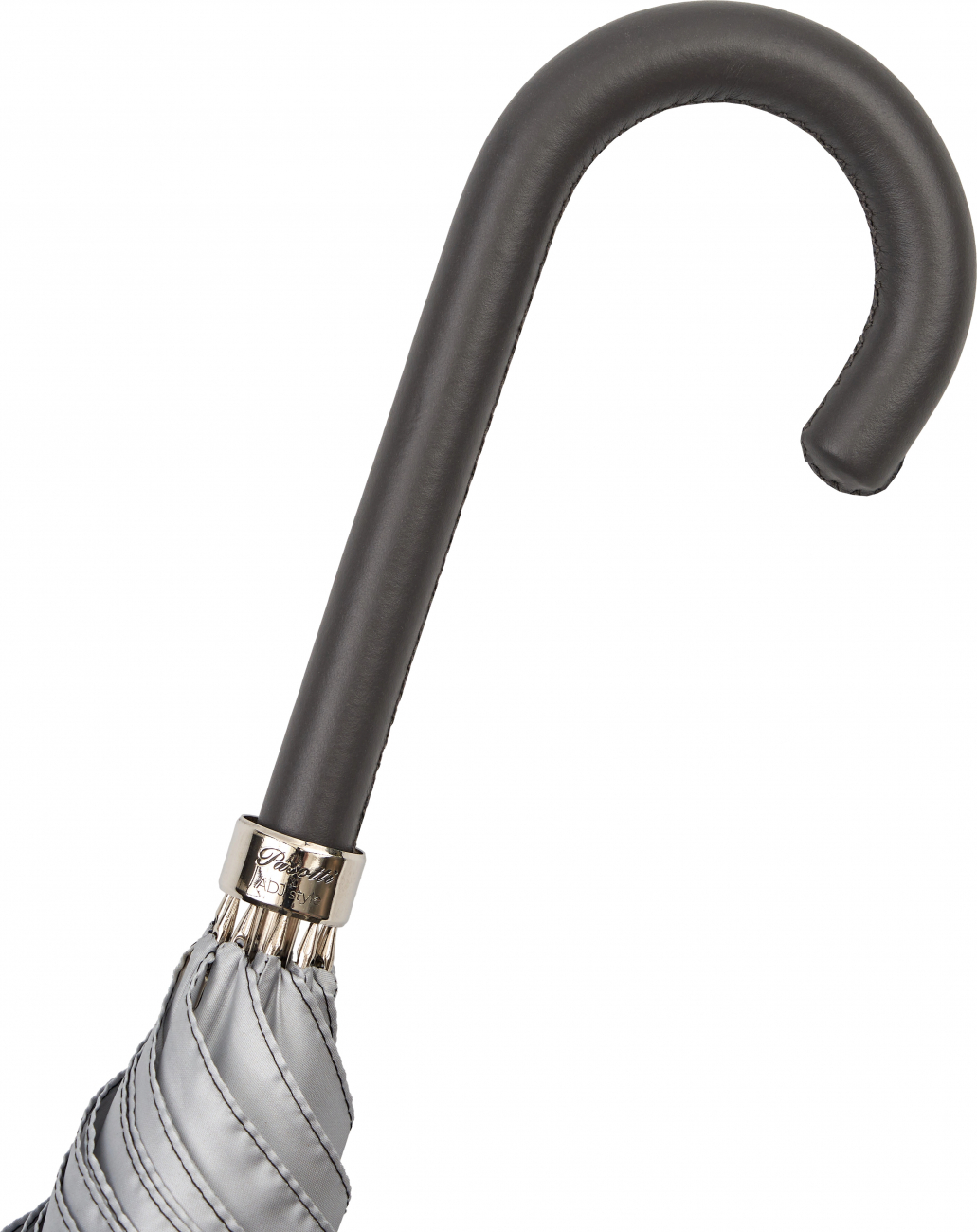 Зонт-трость женский с кожаной гладкой ручкой ADJ RASO/7