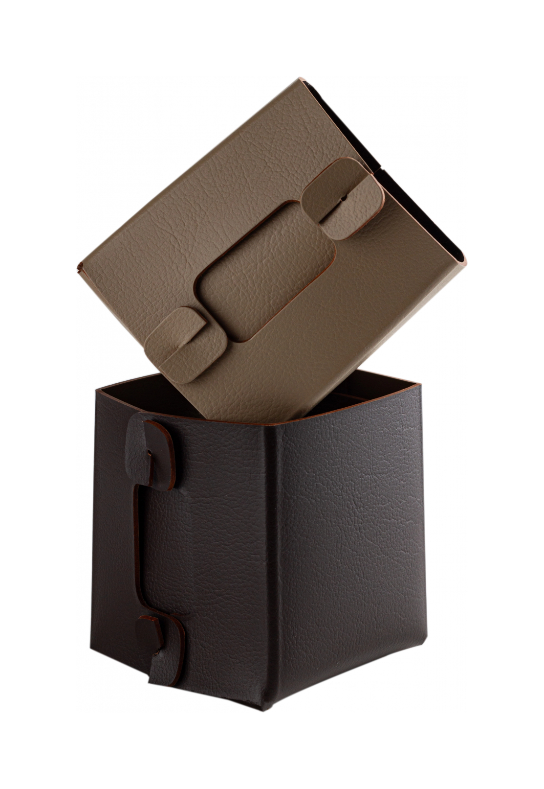 Коробочка MIU V1 7х7 капучино, кожа – 2