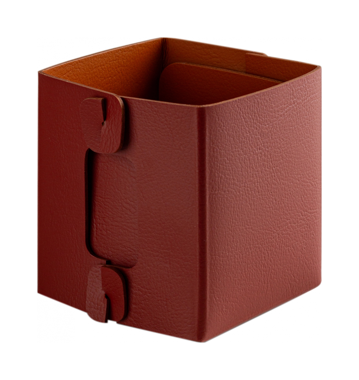 Коробочка MIU V1 7х7 бордо, кожа