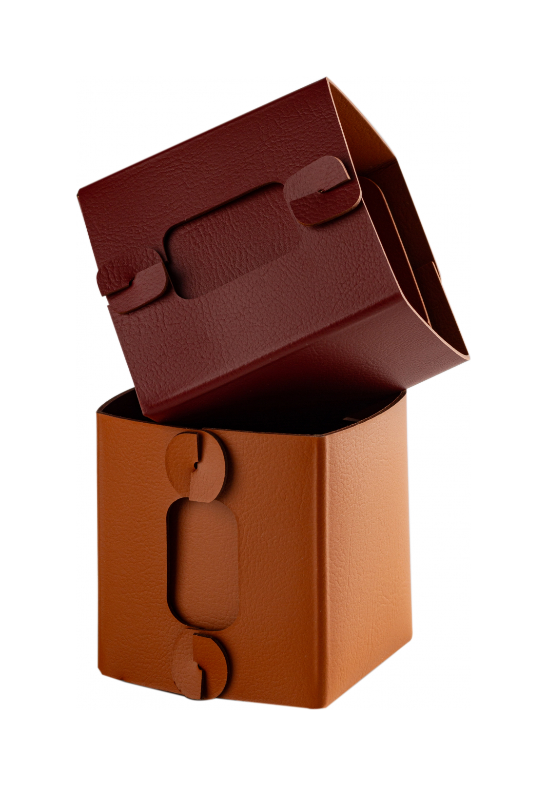 Коробочка MIU V1 7х7 бордо, кожа ADJ O0055.30.TS16