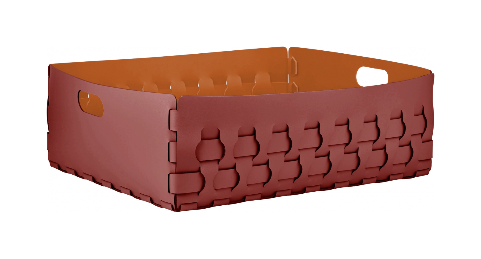 Корзина DUBAI 60x50 бордо, кожа ADJ 2049.30.TS30