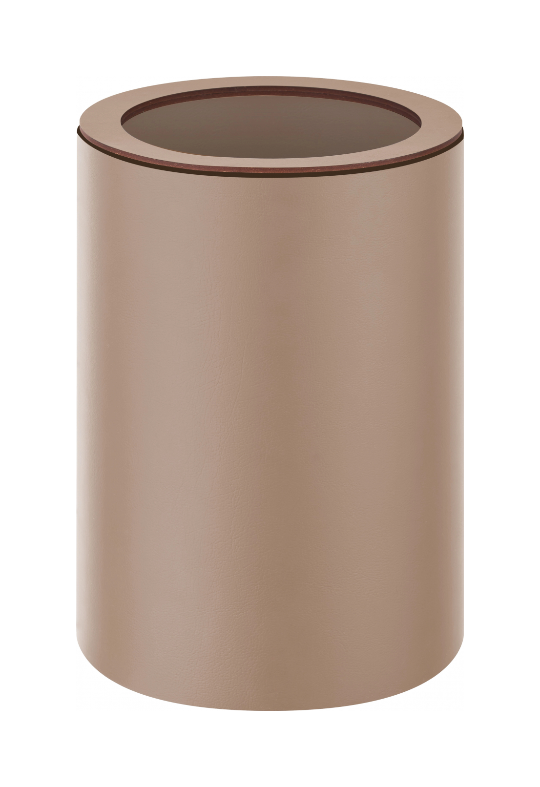 Ведро для мусора 29 см капучино, кожа