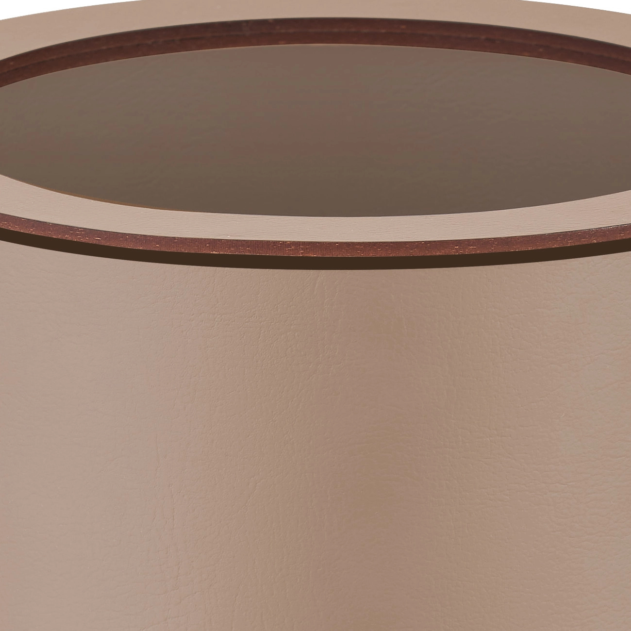 Ведро для мусора 29 см капучино, кожа – 2