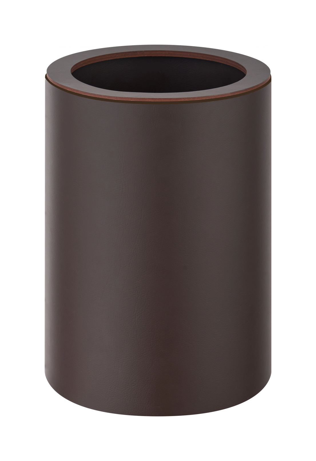 Ведро для мусора 29 см шоколад, кожа