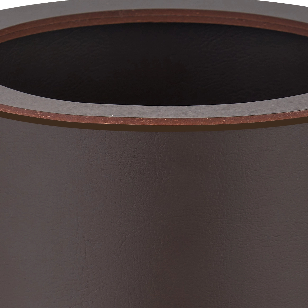 Ведро для мусора 29 см шоколад, кожа – 2