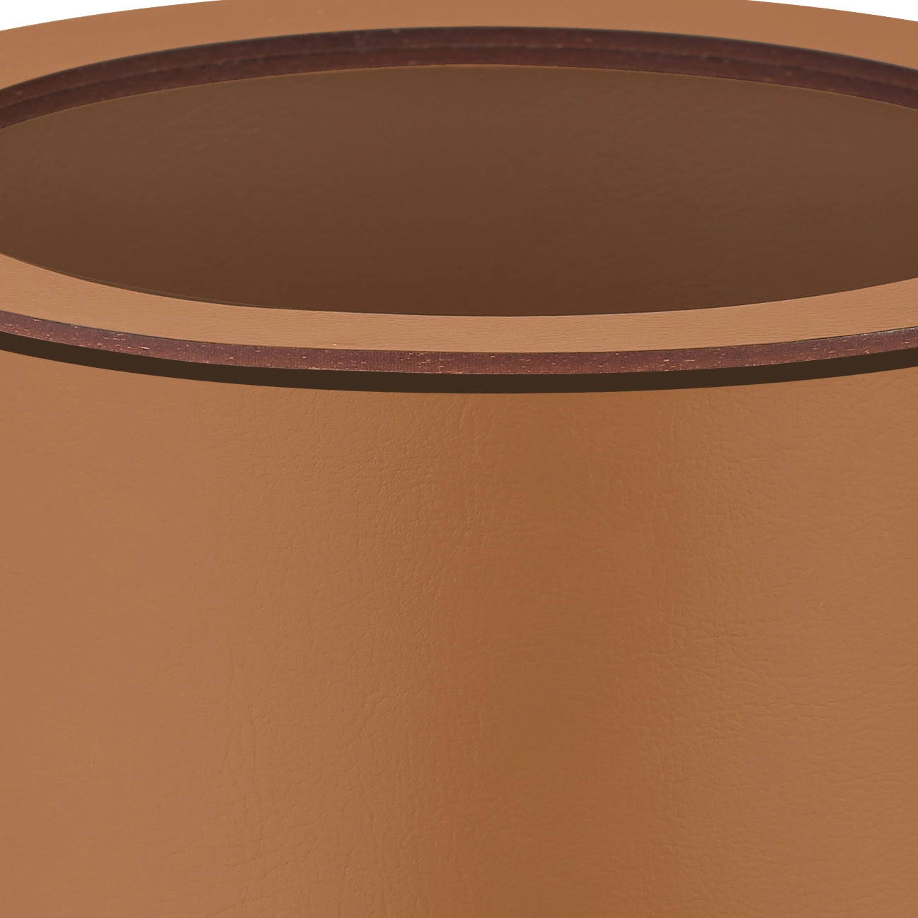 Ведро для мусора 29 см коньяк, кожа – 2