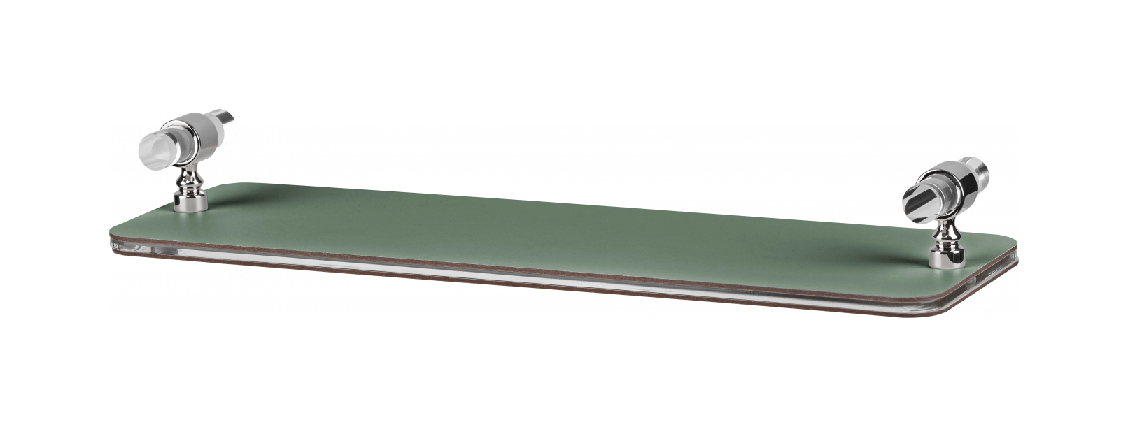 Поднос LINFINITO 33х10 см эвкалипт, кожа, хром