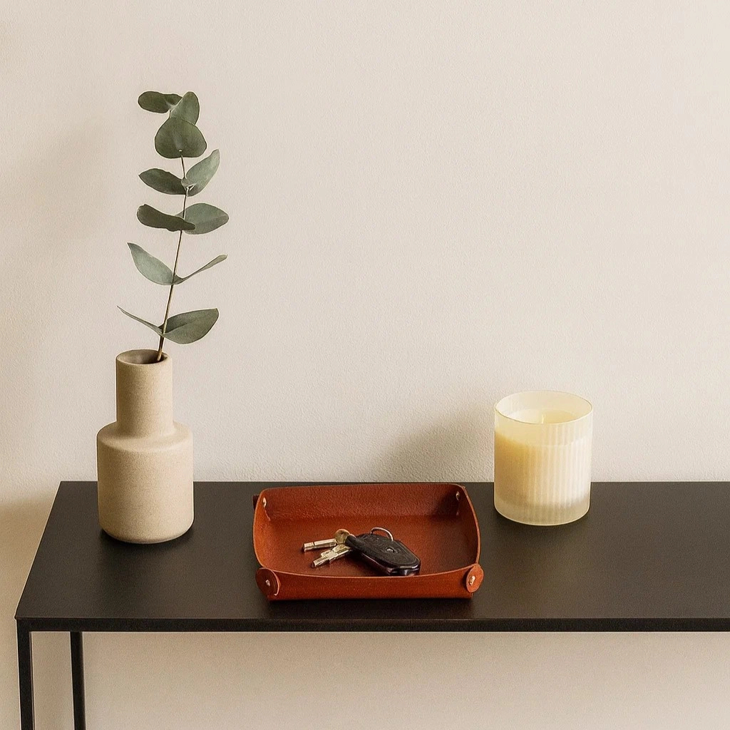 Мелочница квадратная 17х17 коньяк ADJ 0108.09.TS16