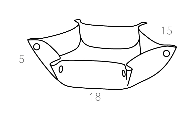 Мелочница шестиугольная 15х18 мажорель ADJ 0112.77.TS16