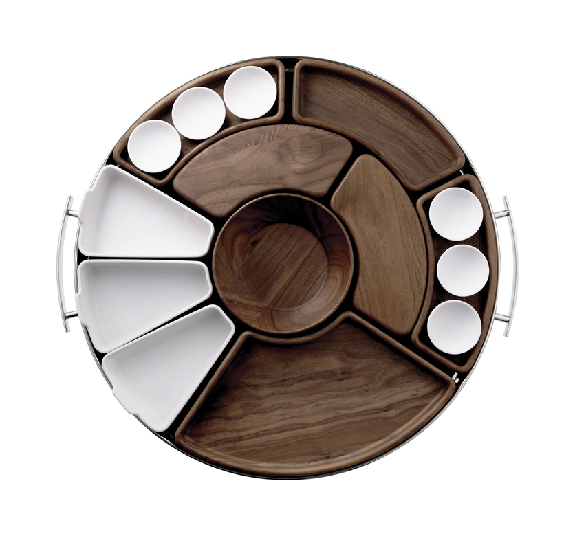 Менажница Mood Asia круглая посеребрение – 2