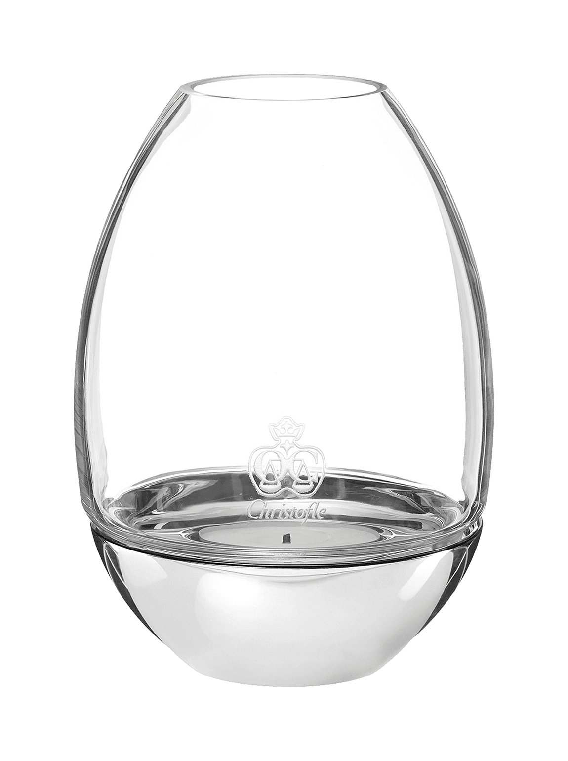 Подсвечник MOOD 12 см сталь, стекло