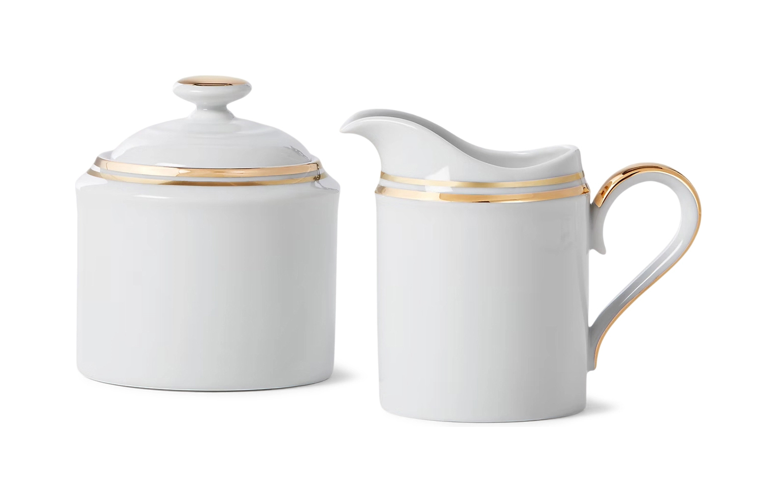 Набор молочник и сахарница WILSHIRE фарфор золото