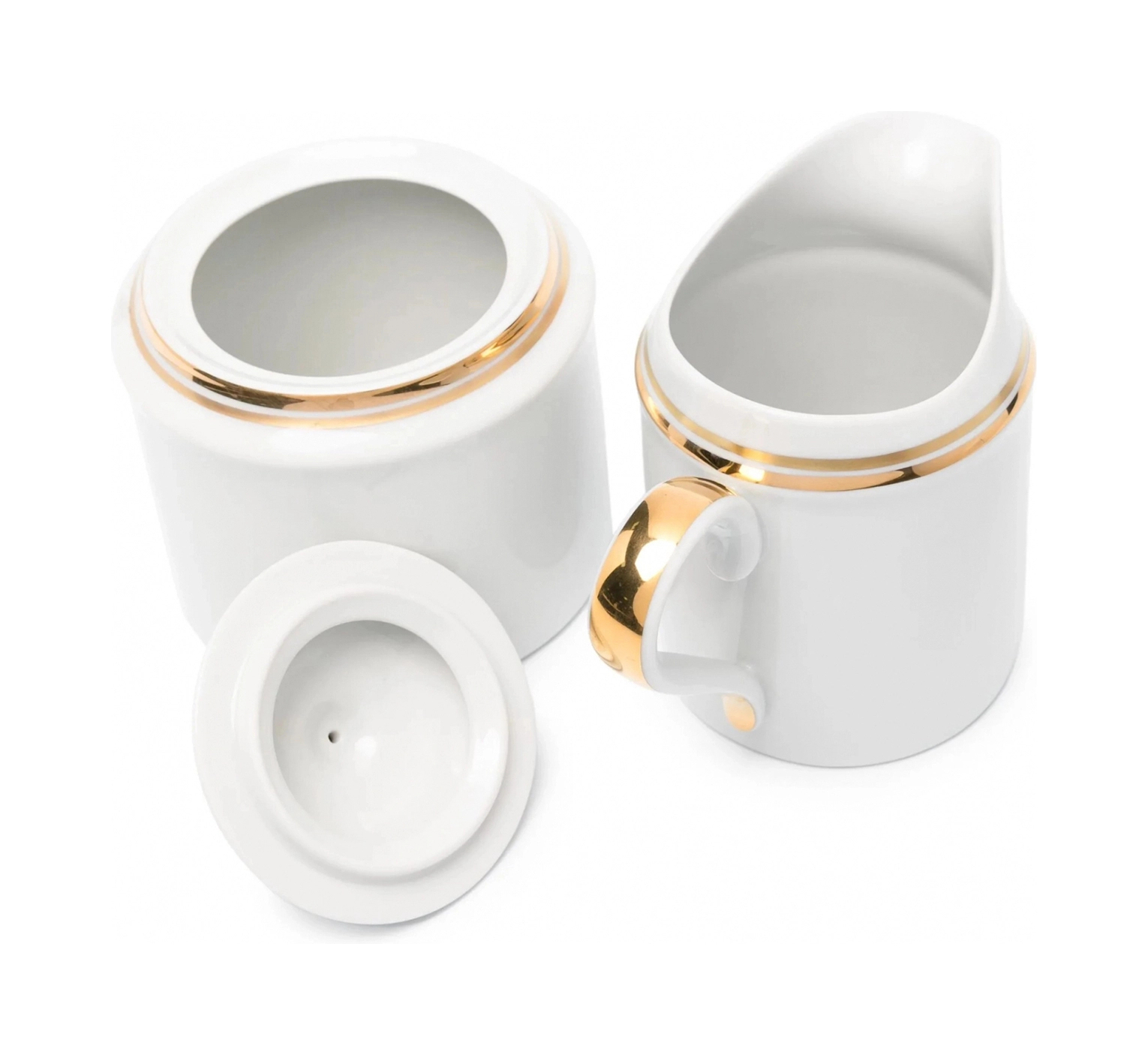 Набор молочник и сахарница WILSHIRE фарфор золото – 2