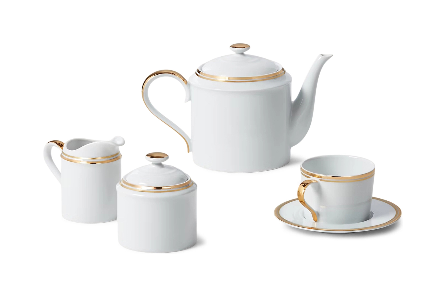 Набор молочник и сахарница WILSHIRE фарфор золото Ralph Lauren Home 680912854002