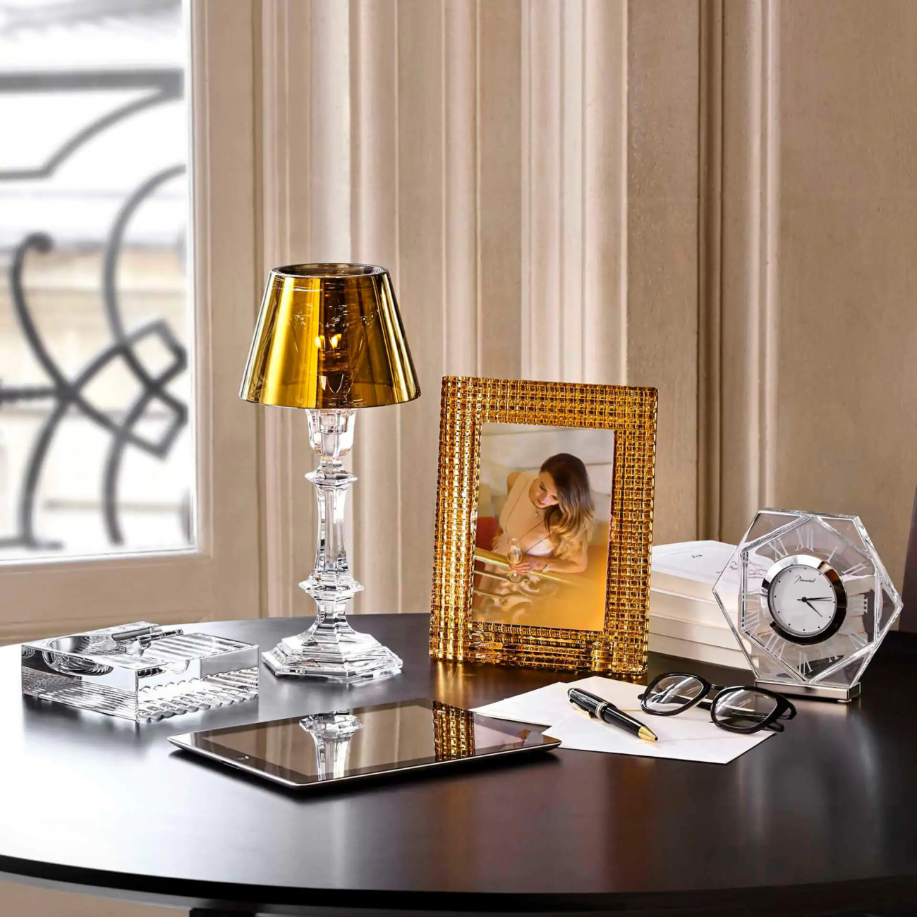 Фоторамка Eye 18х24 золотая, хрусталь Baccarat 2811862