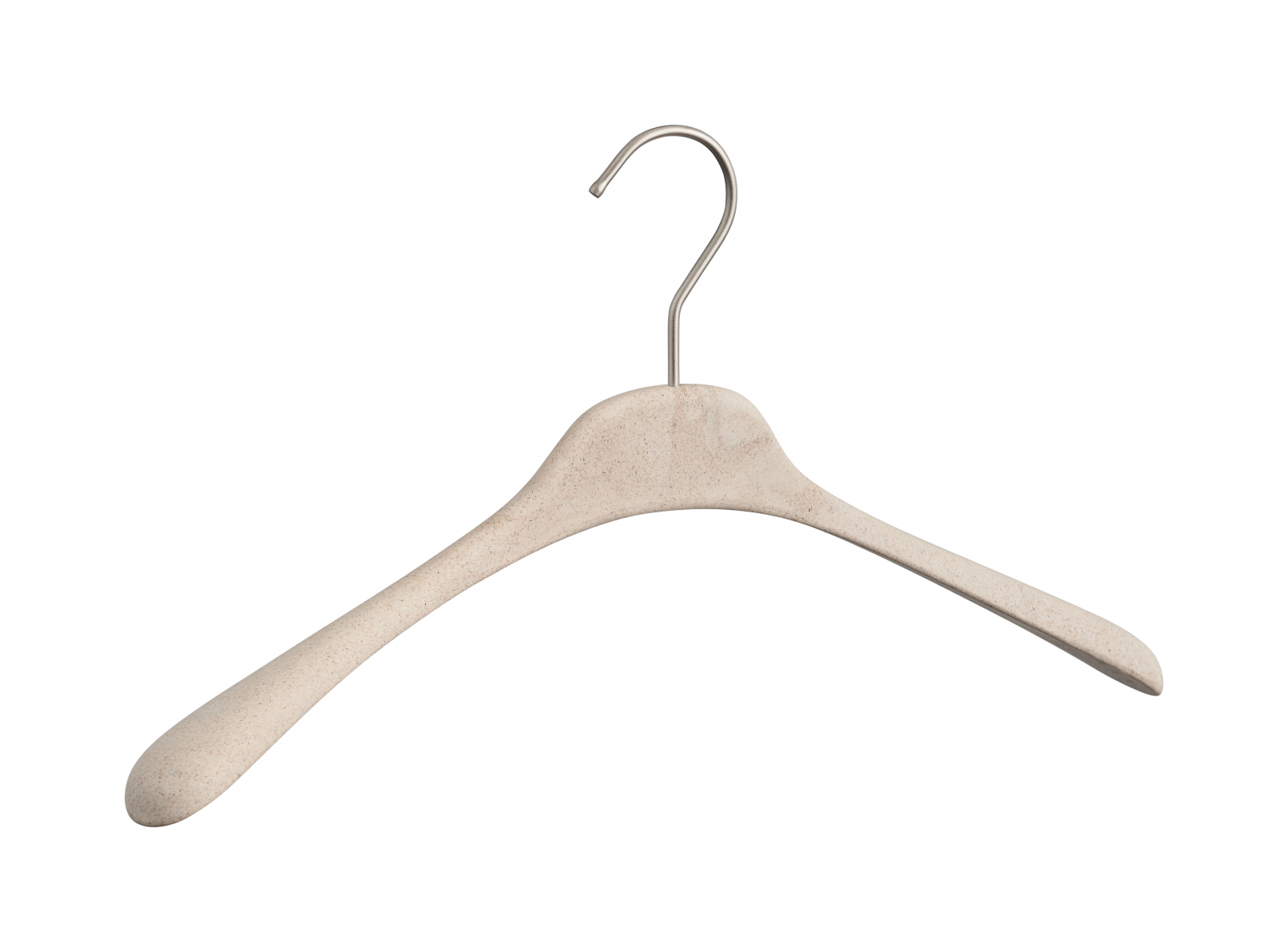 Вешалка тонкая 40 см слоновая кость, древесная паста