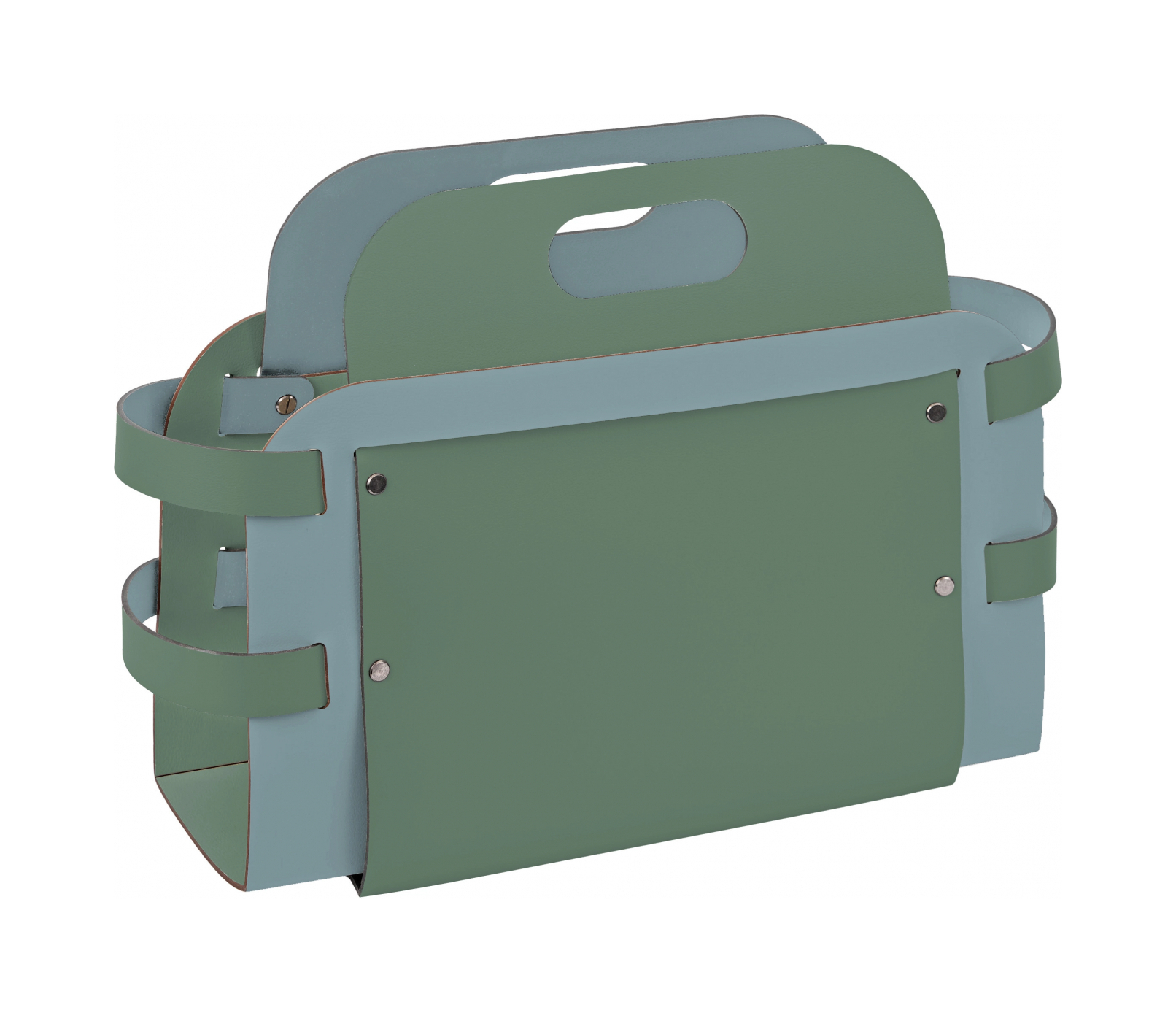 Журнальница 48х14 см эвкалипт, кожа