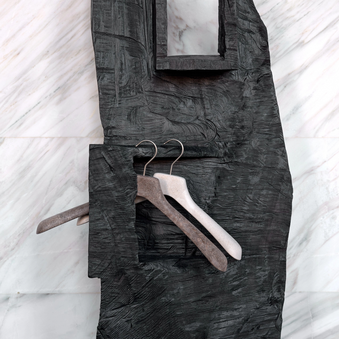 Вешалка тонкая 40 см венге, древесная паста – 2