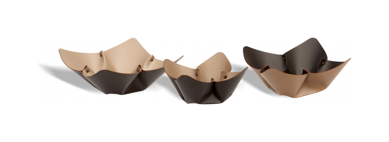 Фруктовница 25 см шоколад, кожа ADJ 4025.06.TS16