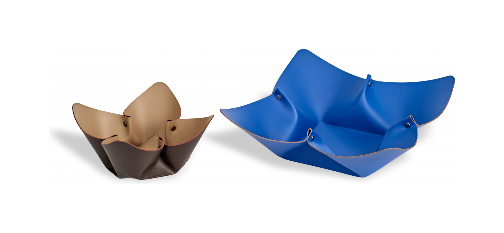 Фруктовница 25 см шоколад, кожа ADJ 4025.06.TS16