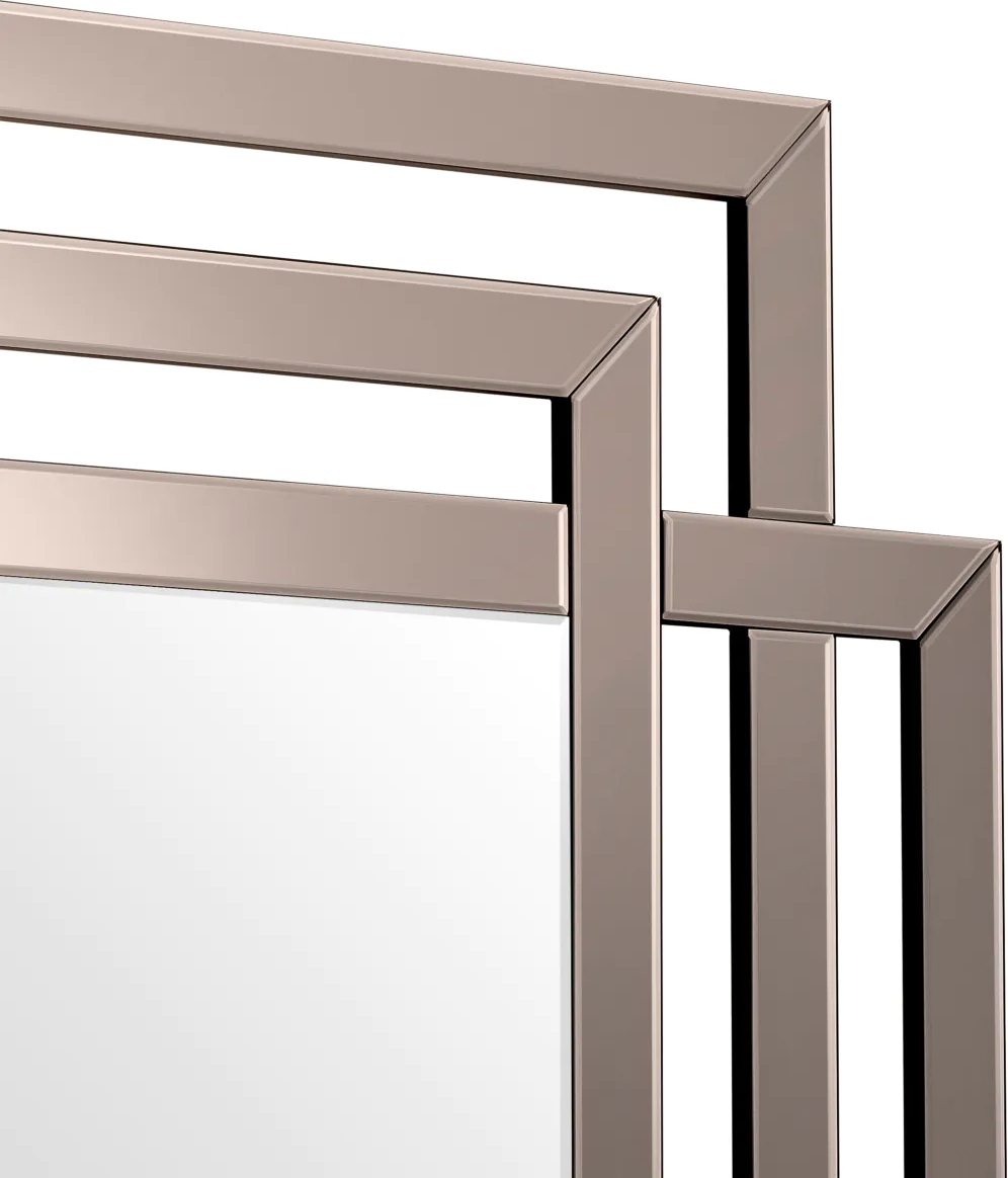 Зеркало настенное MORTIMER 110х100 см, бронзовое зеркальное стекло – 2