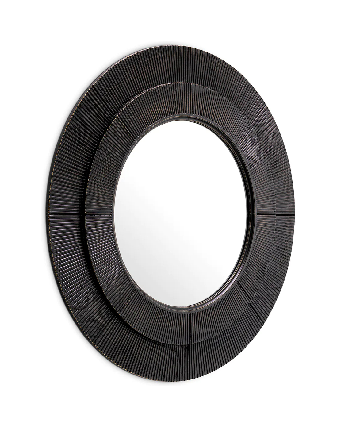 Зеркало настенное RODION 90 см круглое, бронзовая отделка