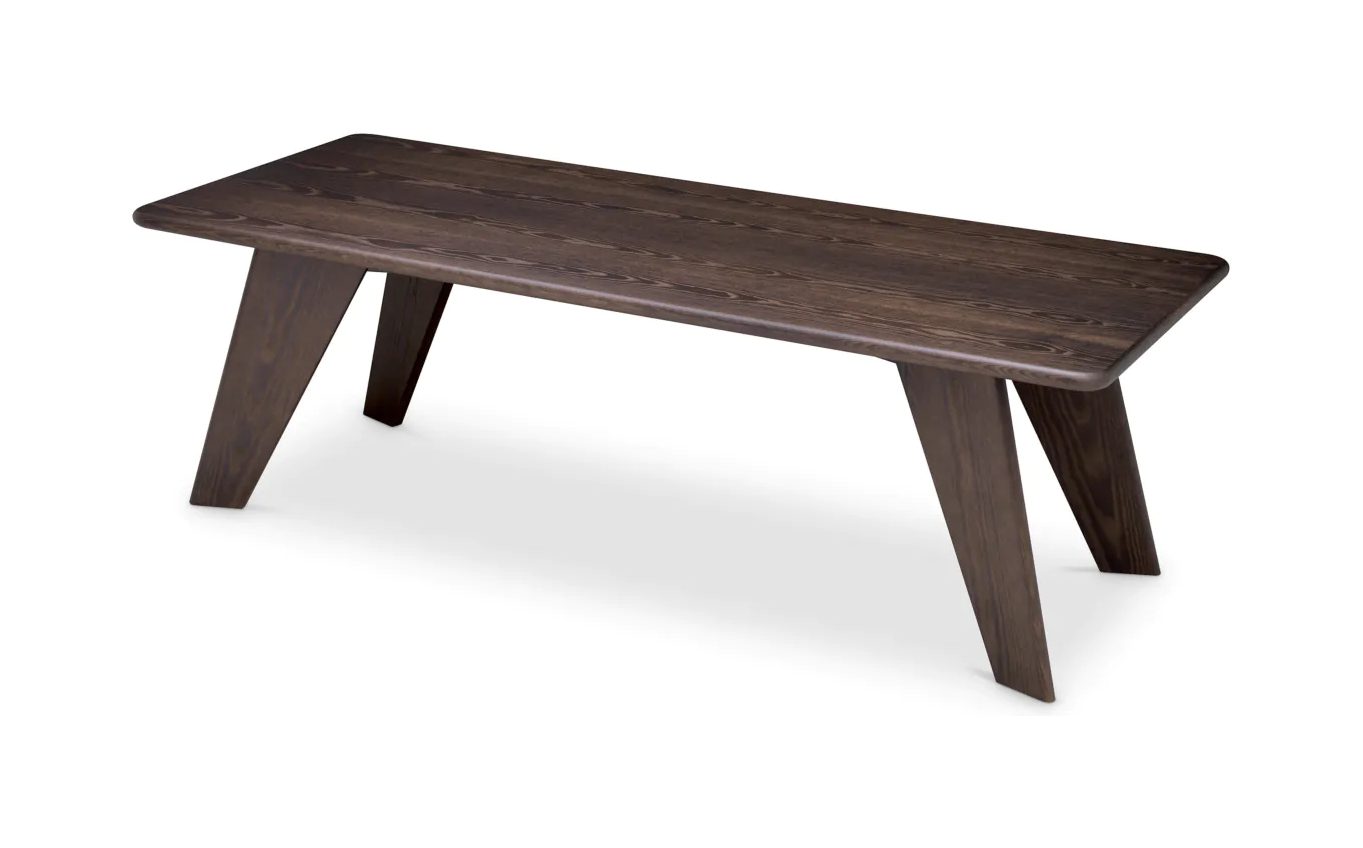 Обеденный стол LANGFORD 240х100 см прямоугольный, тёмный ясень Eichholtz 119491