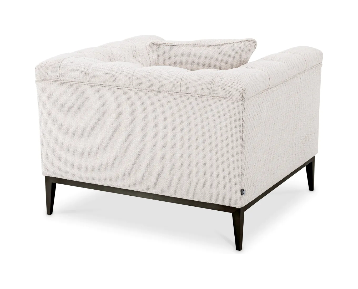 Кресло CESARE кремовое, чёрное основание Eichholtz 116278