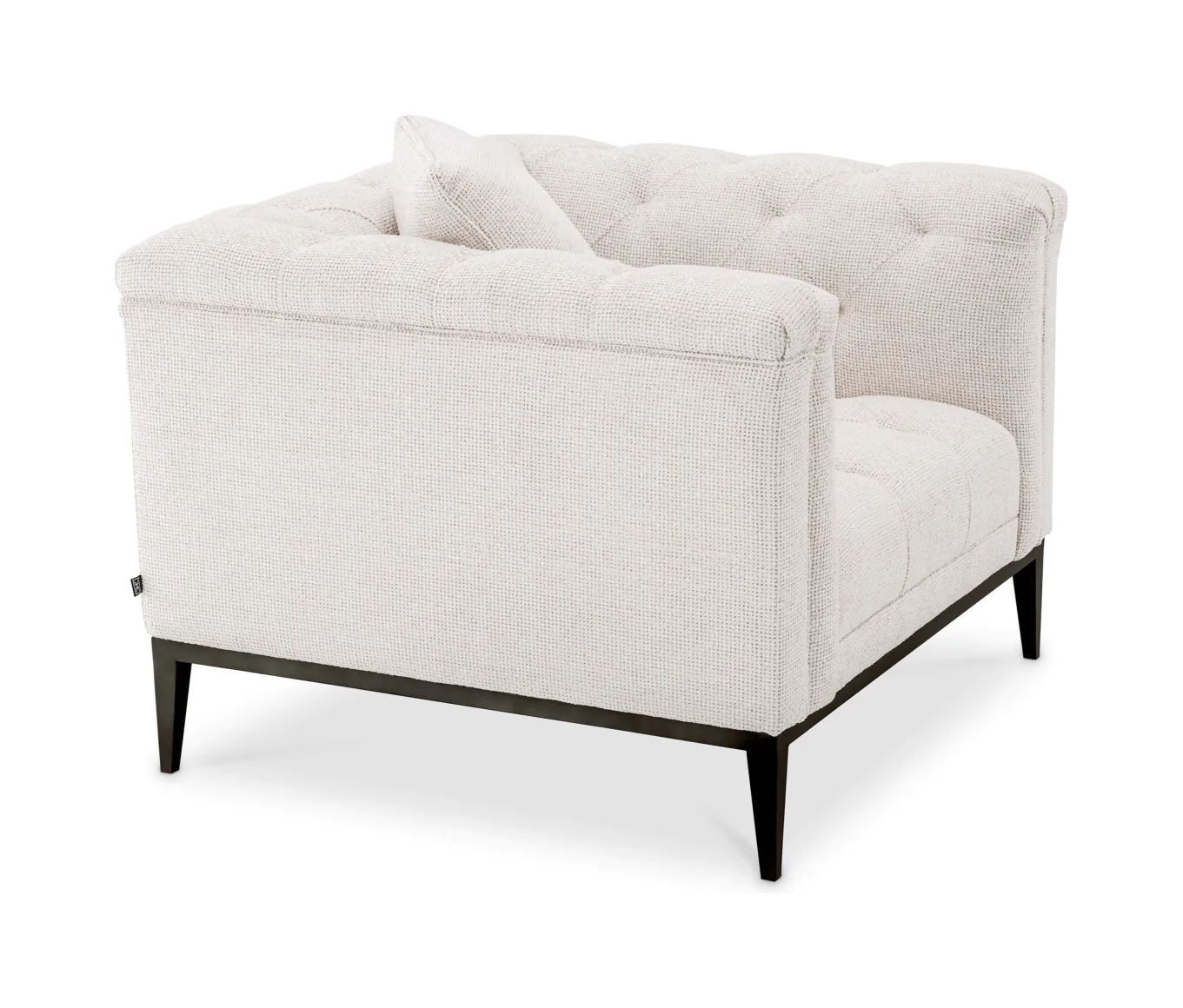 Кресло CESARE кремовое, чёрное основание Eichholtz 116278