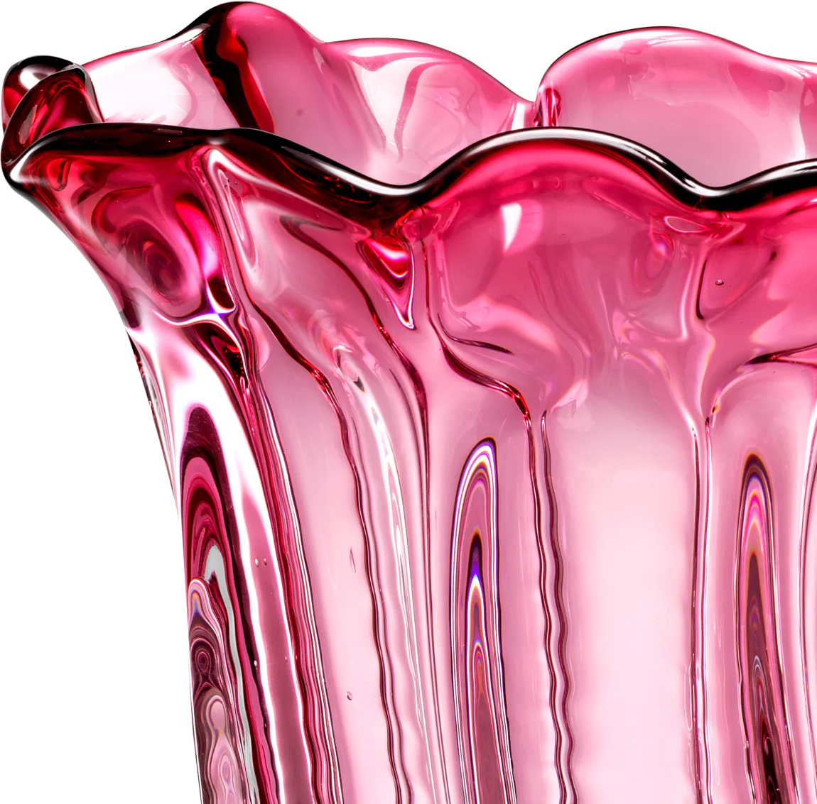 Ваза для цветов CALIENTE L 35 см розовая – 2