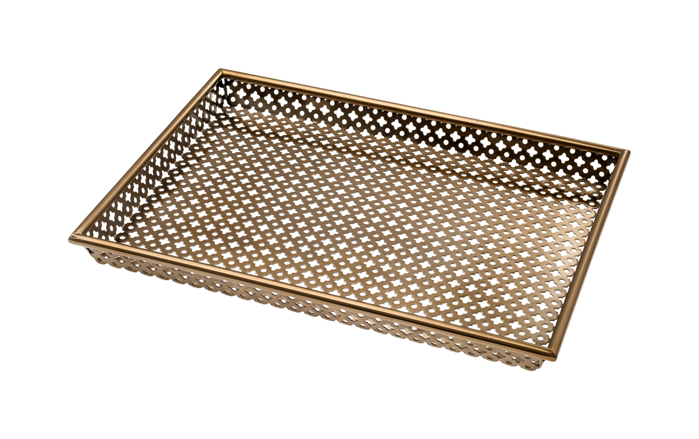 Поднос SIRENUSE S 30.5х40.5 см прямоугольный, винтажная латунь Eichholtz 113071