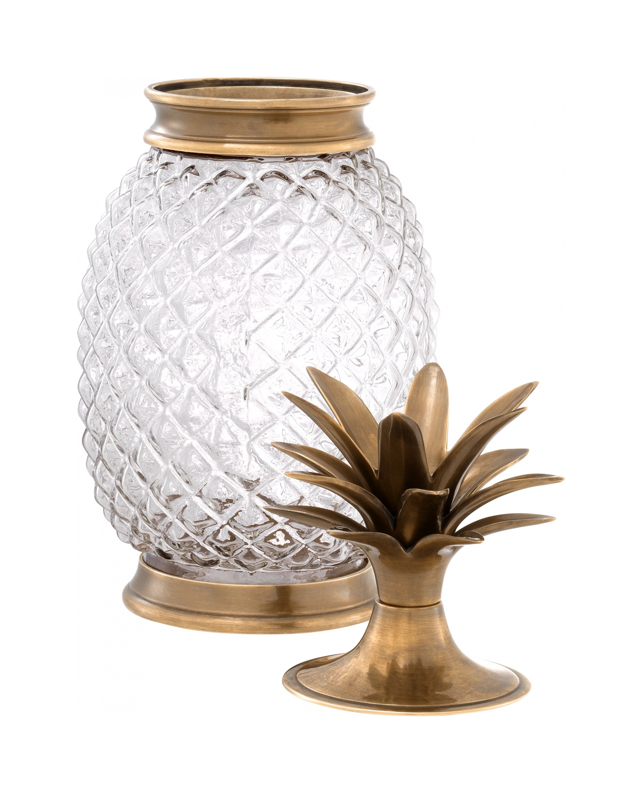 Декоративная ваза HAYWORTH 36.5 см ананас винтажная латунь Eichholtz 112931