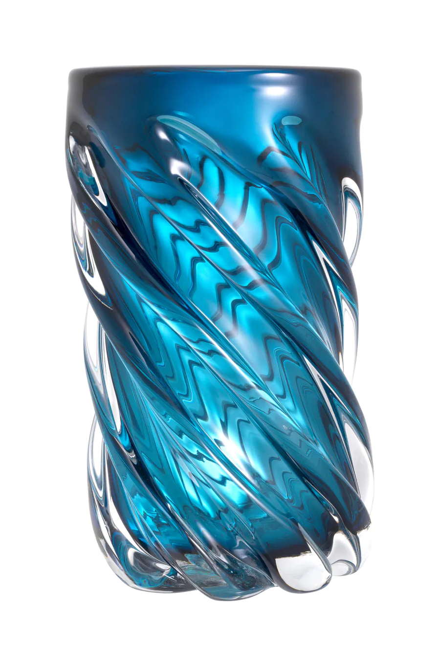 Ваза для цветов ANGELITO L 36 см синяя Eichholtz 114806