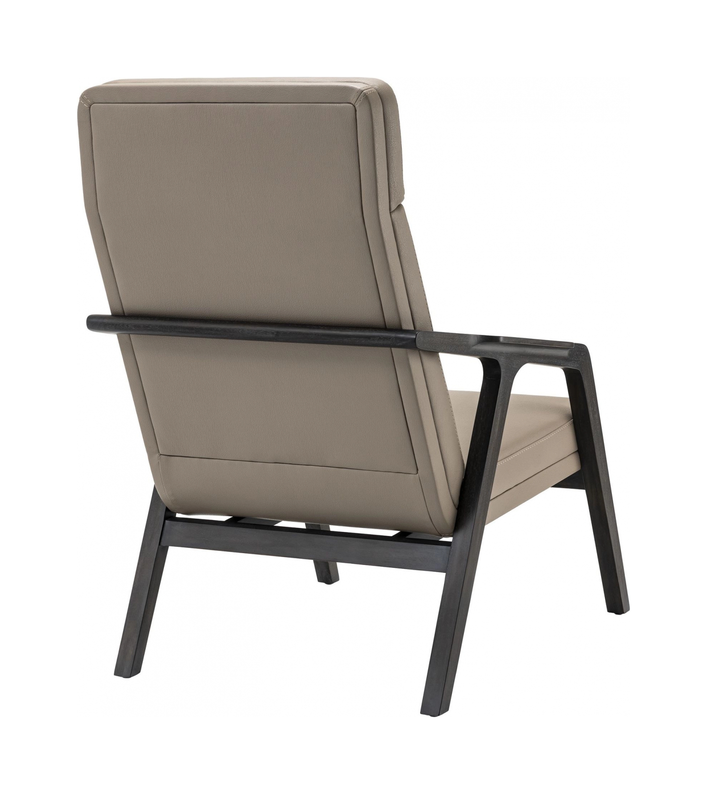 Кресло CRUISE бежево-серая кожа, деревянные ножки Eichholtz 114217