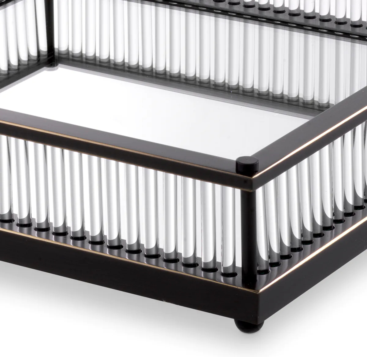 Поднос CORA квадратный бронзовый – 2