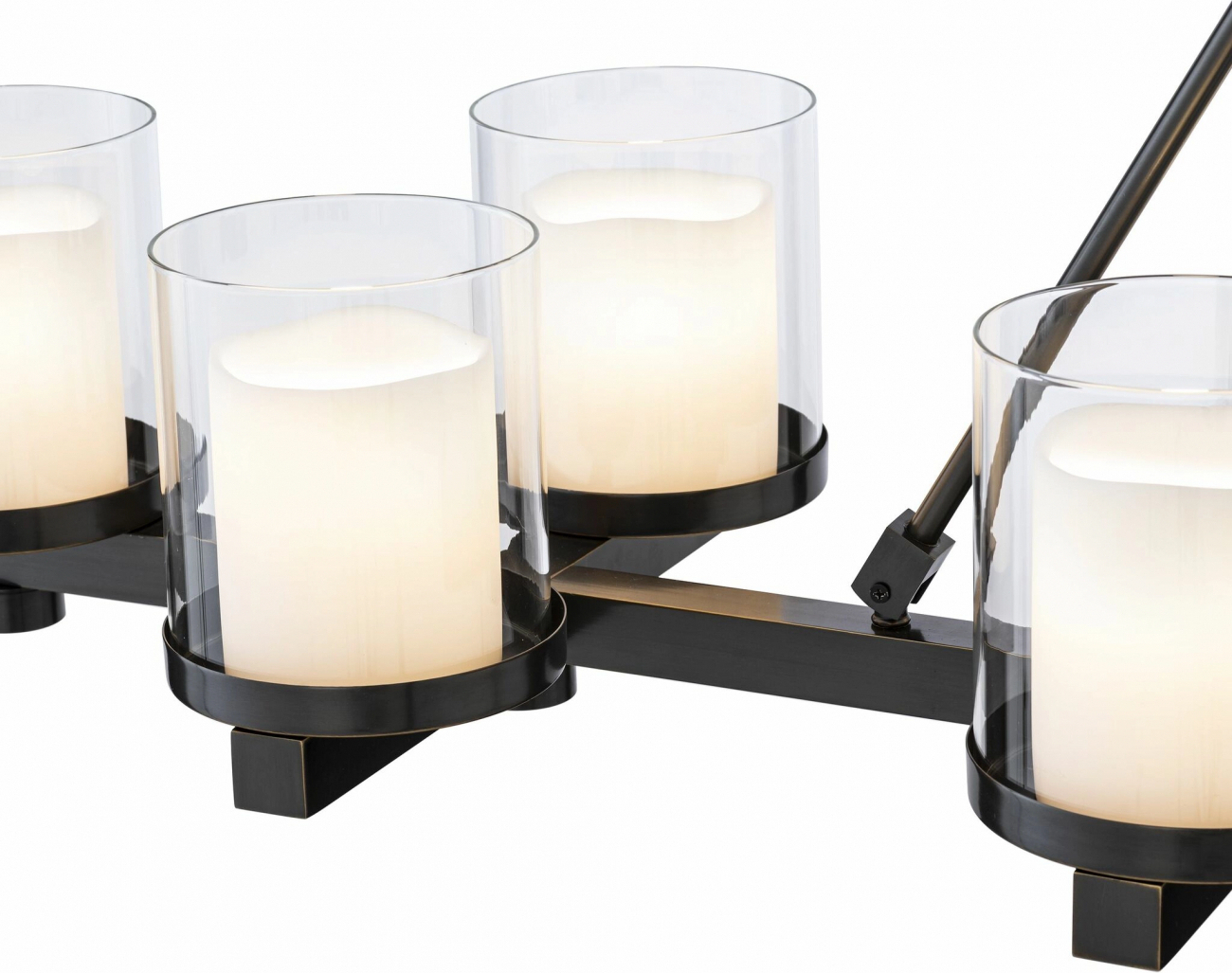 Люстра DONOVAN полированная бронза, прозрачное стекло – 2