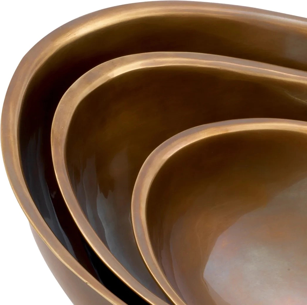 Набор чаш SENA 3 шт винтажная латунь – 2