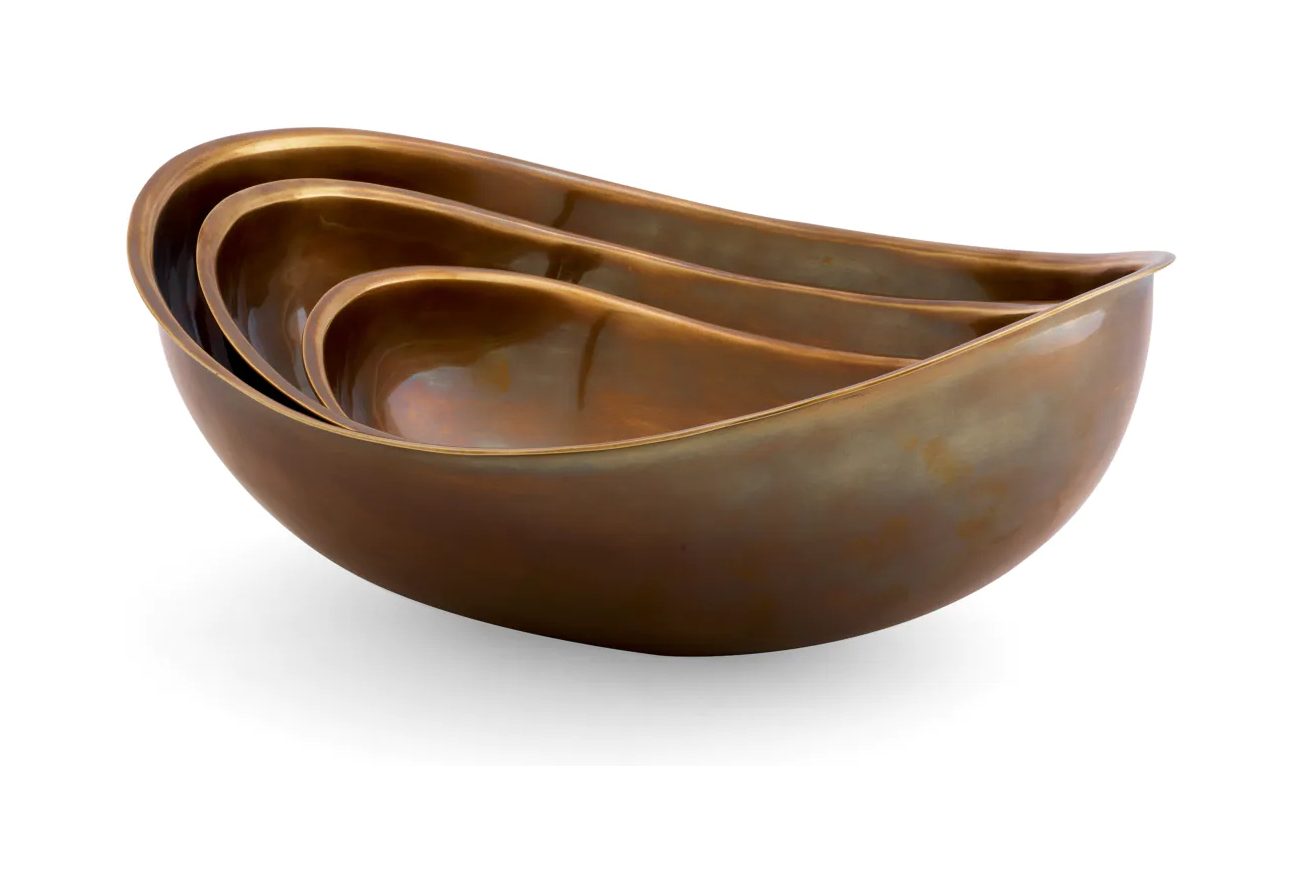 Набор чаш SENA 3 шт винтажная латунь Eichholtz 116268