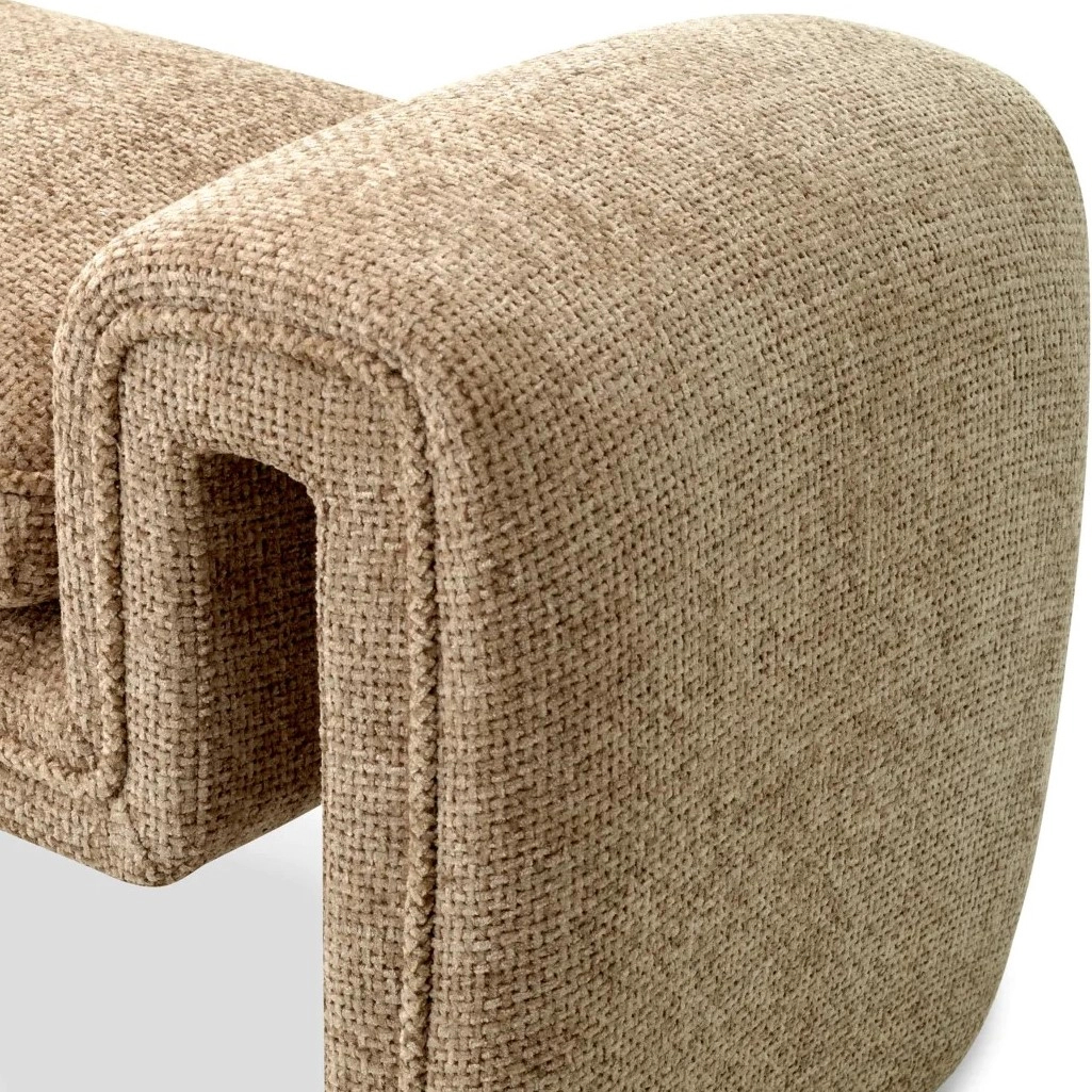 Банкетка TONDO песочная, ткань Lyssa – 2