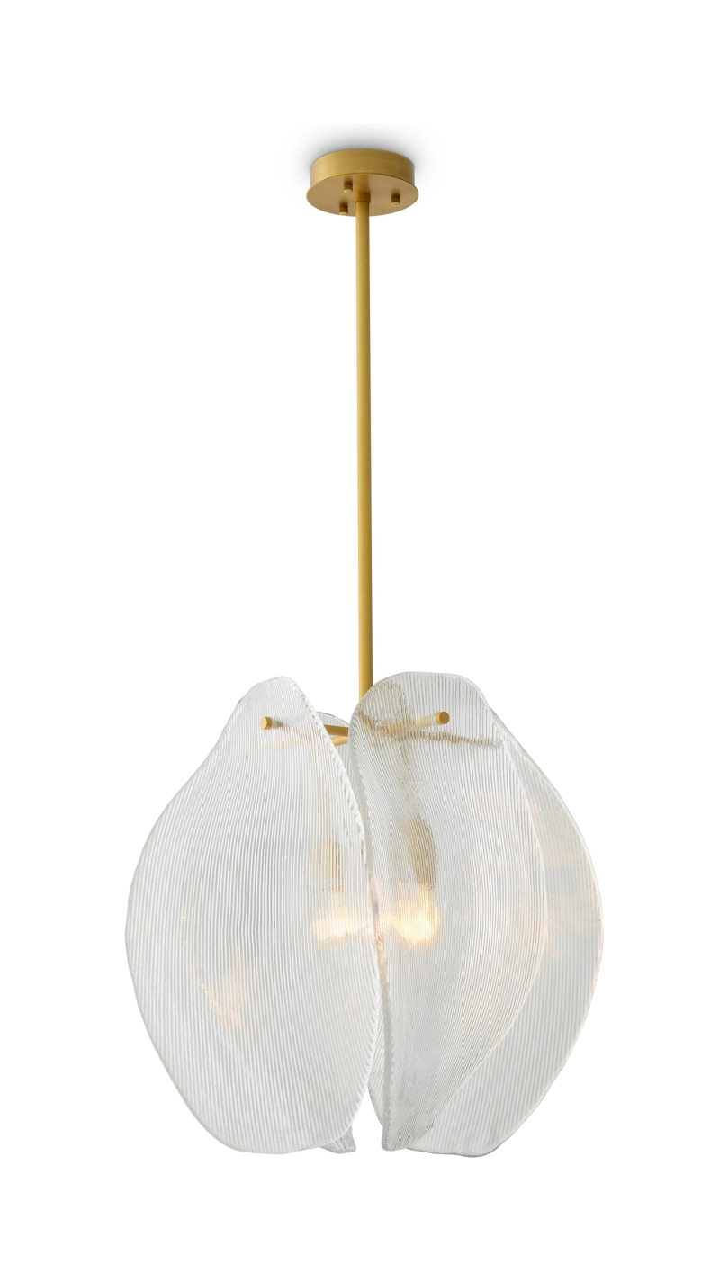 Люстра HIBIS 58 см античная латунь, прозрачная Eichholtz TM0376