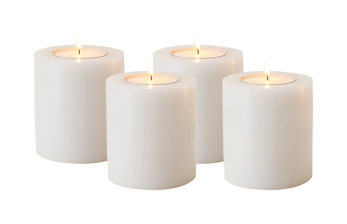 Набор свечей 2 шт, 7 см белые Eichholtz 108111/2