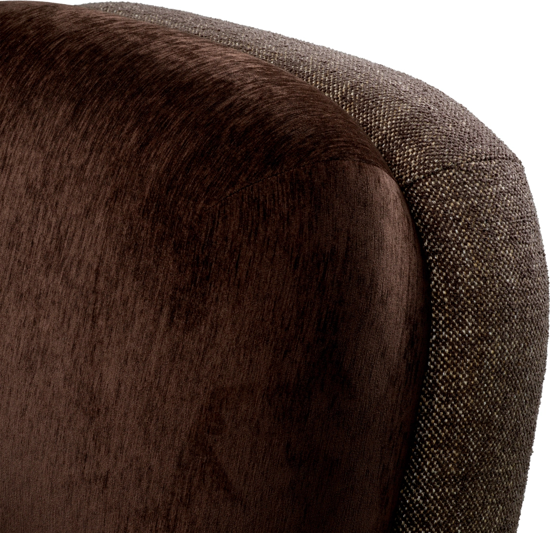 Вращающееся кресло GALIANO коричневое, деревянное основание Eichholtz 119301