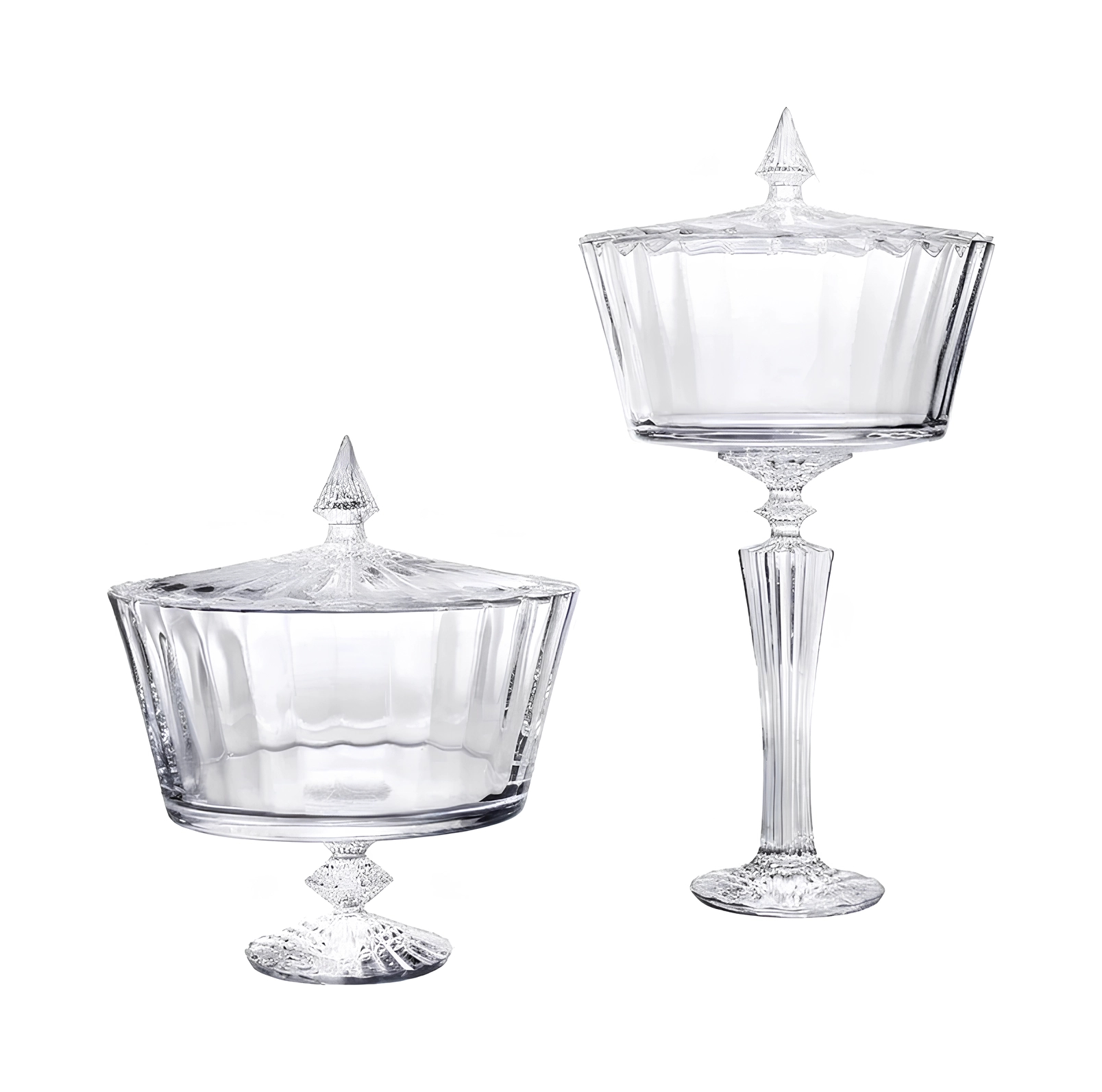 Конфетница Mille Nuits 34.5 см прозрачная, хрусталь Baccarat 2613005