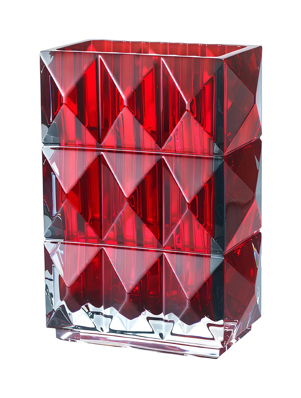 Ваза Louxor 20 см красная, хрусталь Baccarat 2808408