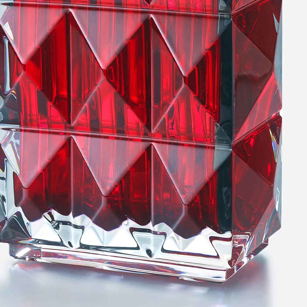 Ваза Louxor 20 см красная, хрусталь Baccarat 2808408