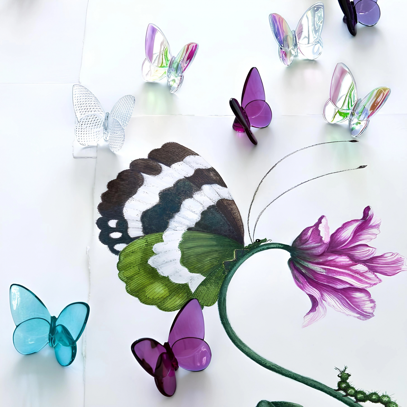 Статуэтка LUCKY BUTTERFLY DIAMOND 8 см прозрачная, хрусталь Baccarat 2808496