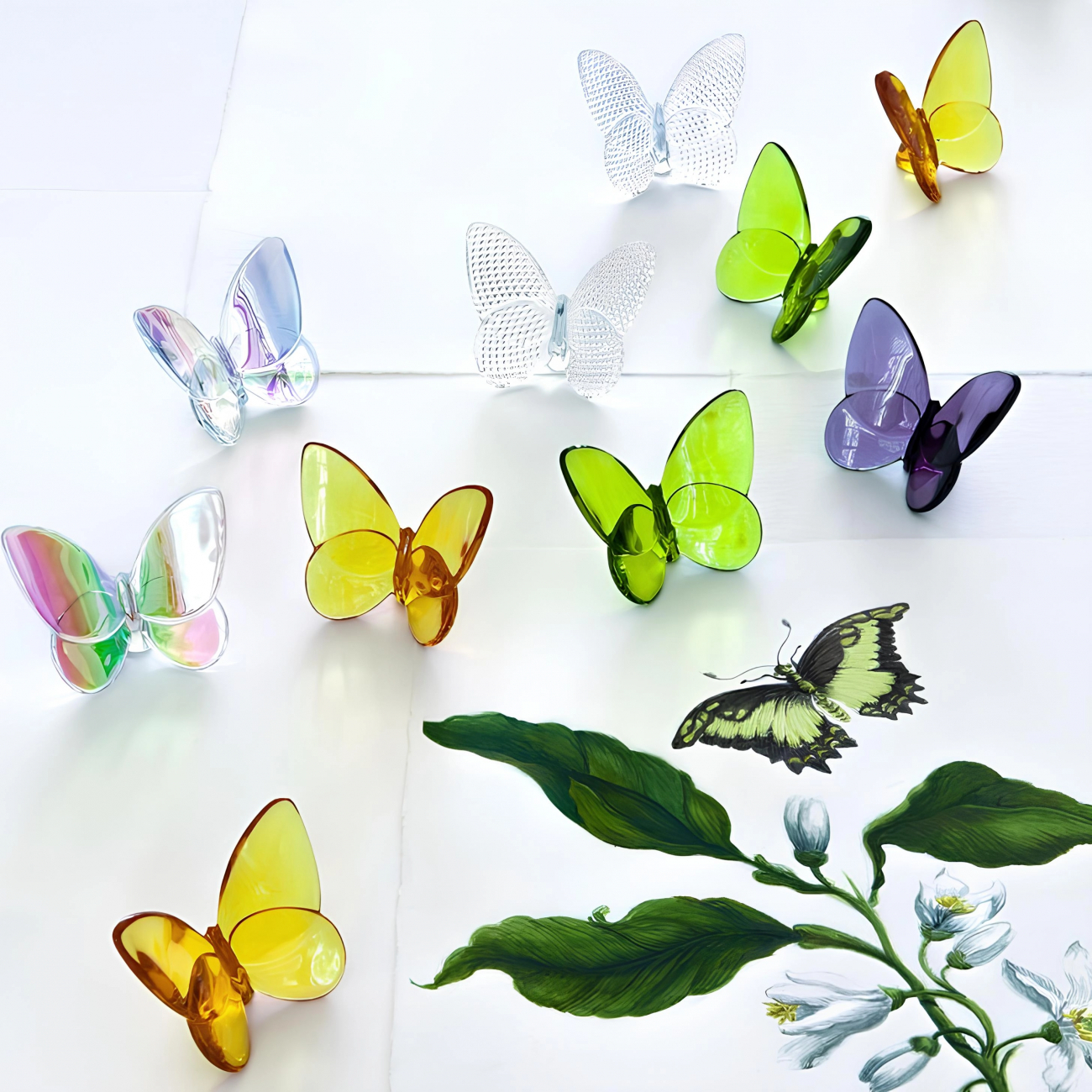 Статуэтка LUCKY BUTTERFLY DIAMOND 8 см прозрачная, хрусталь Baccarat 2808496