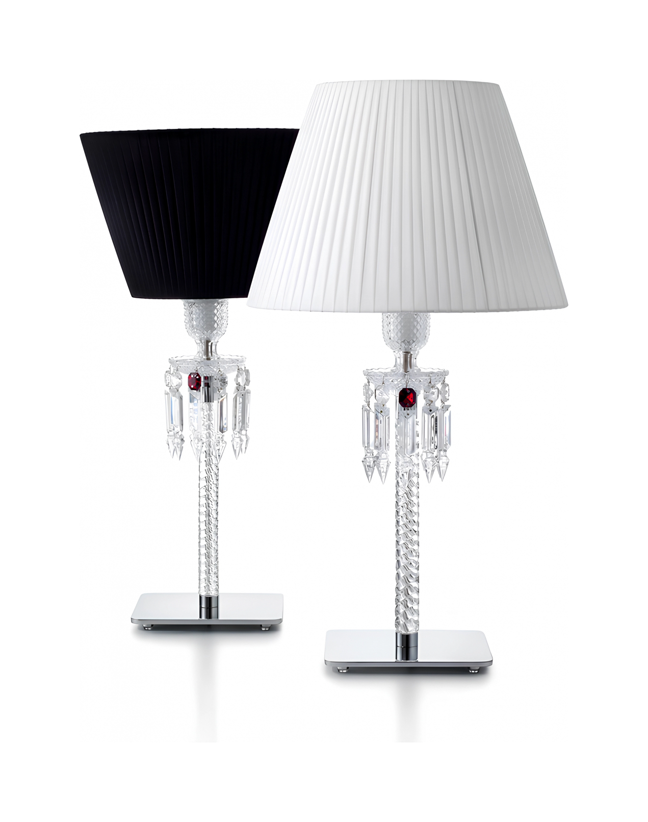 Настольная лампа TORCH чёрная, хрусталь, тафта Baccarat 2603386