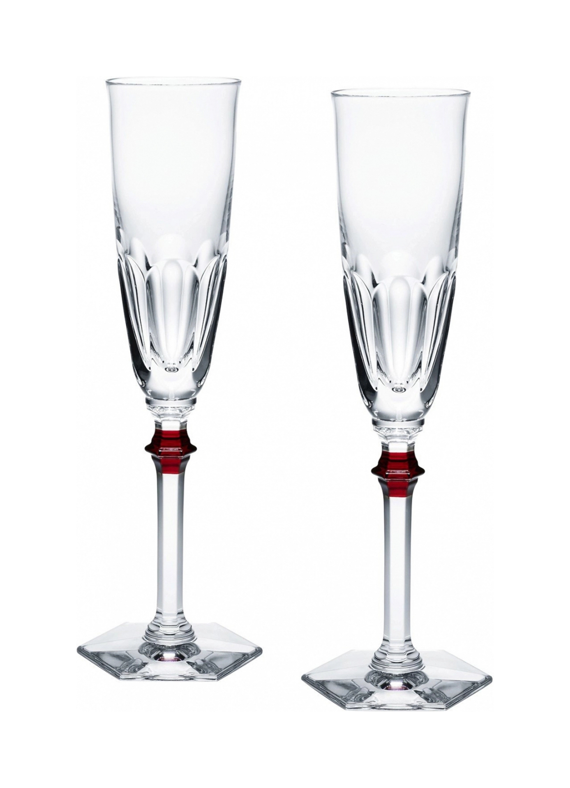 Набор из 2-х фужеров для шампанского HARCOURT EVE хрусталь красный Baccarat 2807194